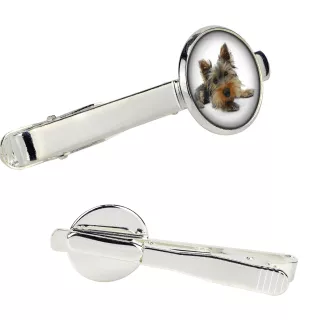 Yorkshire Terrier, Yorkie - tie clip in a box, stylish tie, personalized jewelry from the Art-Dog brand