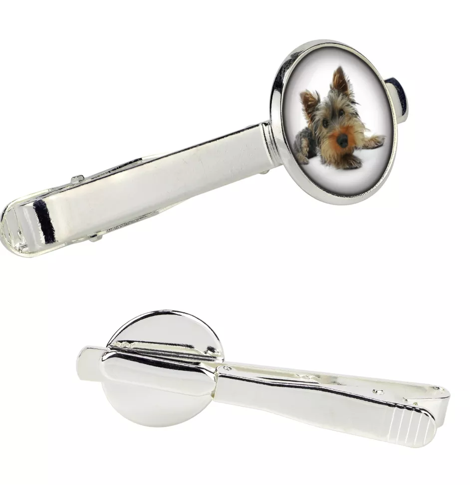 Yorkshire Terrier, Yorkie - tie clip in a box, stylish tie, personalized jewelry from the Art-Dog brand