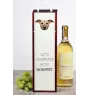 Whippet, Kleiner Englischer Windhund - geometrische Box mit einem Bild und Schriftzug für Wein der Marke Art-Dog