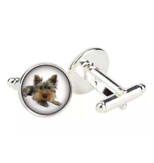 Yorkshire Terrier, Terrier Du Yorkshire, York - Boutons de manchette dans une boîte, bijoux faits à la main, produit de la marque Art-Dog