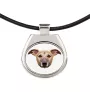 Whippet - necklace with a geometric design and the inscription "Art-Dog"