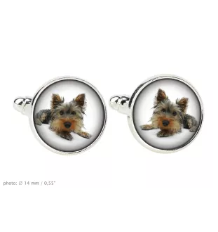 Yorkshire Terrier, Terrier Du Yorkshire, York - Boutons de manchette et cravate avec votre photo, accessoire de costume, bijoux pour hommes de la marque Art-Dog.