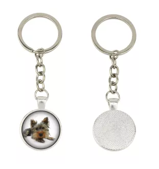 Yorkshire Terrier, Yorkie - keychain in a box, own photo, keychain pendant from Art-Dog brand
