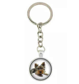 Yorkshire Terrier, Yorkie - keychain in a box, own photo, keychain pendant from Art-Dog brand