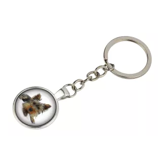 Yorkshire Terrier brelok w pudełku ze zdjęciem Art-Dog