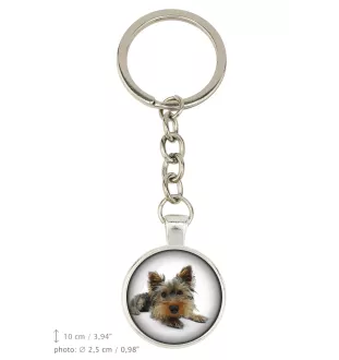 Yorkshire Terrier, Yorkie - keychain in a box, own photo, keychain pendant from Art-Dog brand