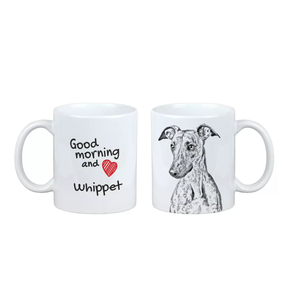 Whippet kubek z psem good morning Art-Dog