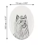 Yorkshire Terrier, Yorkie - commemorative plaque with a photo of a dog, tombstone with a print, personalized oval plaque from the Art-Dog brand