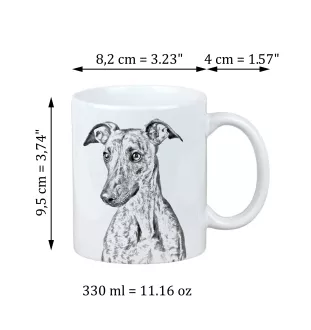 Whippet, Lévrier whippet - tasse avec chien, tasse avec photo, cadeau personnalisé de la marque Art-Dog