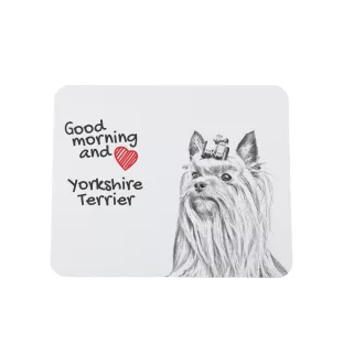 Yorkshire Terrier - Mauspad mit Druck, personalisiertes Mauspad mit Hund, einzigartiges Gadget für Büroangestellte von Art-Dog.