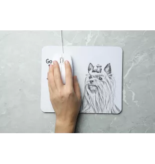 Yorkshire Terrier, Terrier Du Yorkshire, York - tapis de souris personnalisé avec impression, tapis de souris personnalisé avec chien, accessoire unique pour employé de bureau de la marque Art-Dog