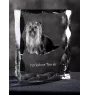Yorkshire Terrier, Yorkie - crystal with a picture of a dog, glass statuette with a picture, unique frame with a picture from Art-Dog brand