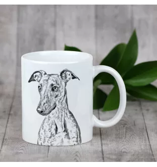 Whippet, Lévrier whippet - tasse avec chien, une tasse joyeuse pour les amoureux des chiens, un cadeau personnalisé de la marque Art-Dog