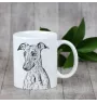 Whippet, Kleiner Englischer Windhund - Tasse mit Hund, fröhliche Tasse für Hundeliebhaber, personalisiertes Geschenk der Marke Art-Dog