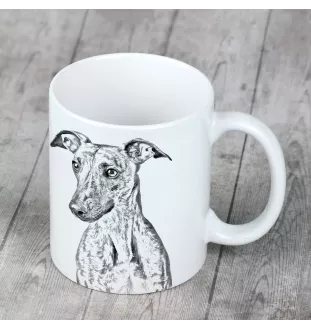Whippet - cup with a dog, cheerful cup for a dog lover, personalized gift from the Art-Dog brand