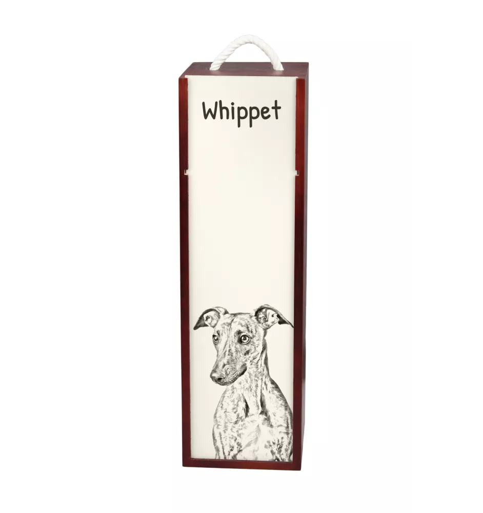 Whippet pudełko na wino z psem Art-Dog