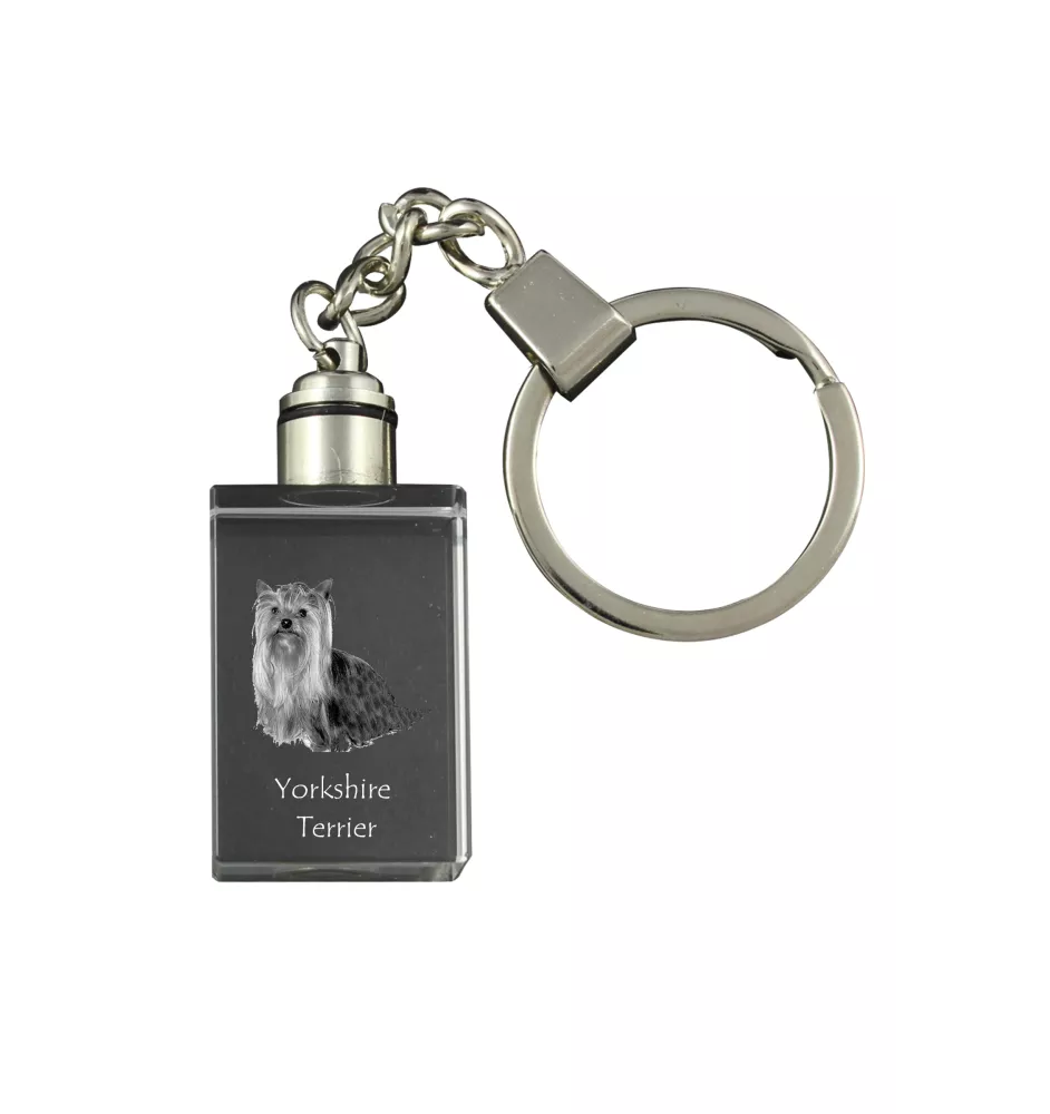 Yorkshire Terrier brelok kryształowy z psem Art-Dog