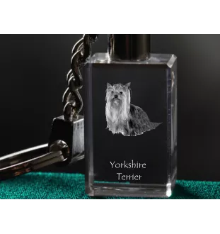 Yorkshire Terrier, Terrier Du Yorkshire, York - Porte-clés en cristal avec photo de chien, porte-clés lumineux, cadeau unique de la marque Art-Dog