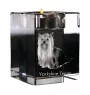 Yorkshire Terrier, Terrier Du Yorkshire, York - Bougeoir avec photo de chien, porte bougie en cristal, cadeau personnalisé par la marque Art-Dog