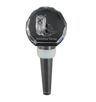 Yorkshire Terrier, Terrier Du Yorkshire, York - Bouchon de bouteille en cristal, bouchon de vin unique avec photo, cadeau personnalisé pour sommelier par la marque Art-Dog