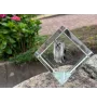 Yorkshire Terrier, Terrier Du Yorkshire, York - un cube de cristal avec une photo, une photo de cheval dans le cristal, un presse-papiers cubique de la marque Art-Dog