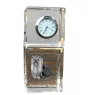 Yorkshire Terrier, Yorkie - crystal clock with a photo, a photo of a dog in crystal, personalized desk clock by Art-Dog brand