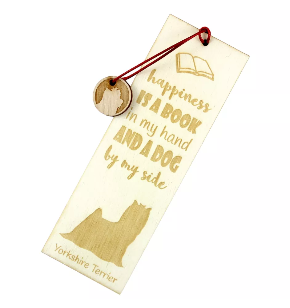 Yorkshire Terrier, Yorkie - dog bookmark, personalized bookmark, dog gadget for Art-Dog brand readers