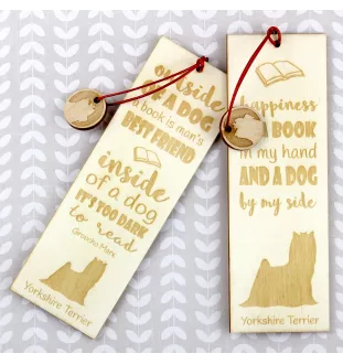Yorkshire Terrier, Yorkie - dog bookmark, personalized bookmark, dog gadget for Art-Dog brand readers