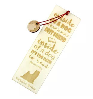 Yorkshire Terrier - Lesezeichen mit Hund, personalisiertes Lesezeichen, Geschenk für Bücherwurm von der Marke Art-Dog