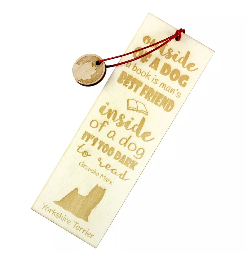 Yorkshire Terrier, Yorkie - dog bookmark, personalized bookmark, gift for bookworm from Art-Dog brand
