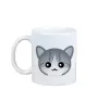 Ägäische Katze - Tasse mit Grafik und Aufschrift der Marke Art-Dog