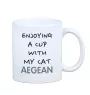 Ägäische Katze - Tasse mit Grafik und Aufschrift der Marke Art-Dog
