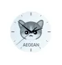 Aegean - MDF clock with graphics and the Art-Dog brand name
