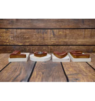 Yorkshire Terrier drewniany napis love Art-Dog