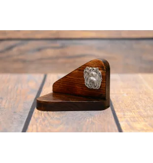 Yorkshire Terrier I - Holzkerzenhalter mit Hund, Teelichthalter, Gedenkstätte für den Hund der Marke Art-Dog