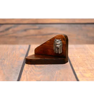 Yorkshire Terrier, Yorkie III - wooden candle holder with a dog, tealight holder, a memorial place for a dog by Art-Dog brand