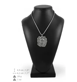 Yorkshire Terrier, Yorkie I - necklace with a dog, dog pendant on a silver chain, unique jewelry from the Art-Dog brand