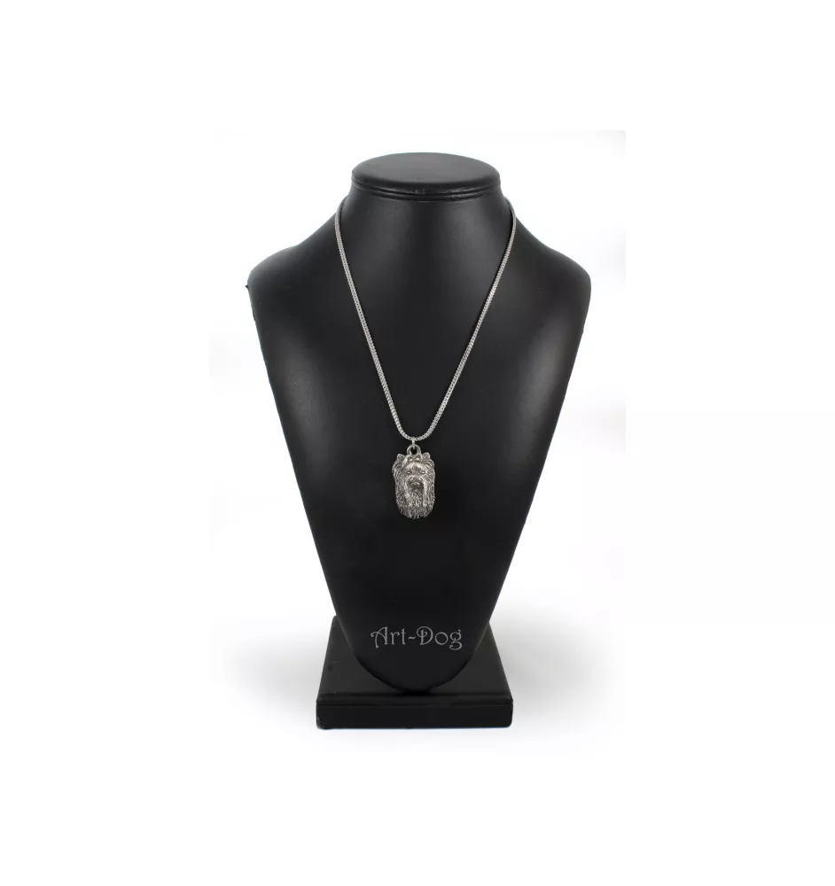 Yorkshire Terrier, Yorkie II - necklace with a dog, dog pendant on a silver chain, unique jewelry from the Art-Dog brand