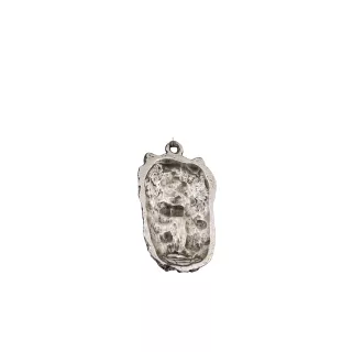 Yorkshire Terrier, Terrier Du Yorkshire, York II - un collier avec un chien, un pendentif de chien sur une chaîne en argent, un bijou unique de la marque Art-Dog