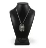 Yorkshire Terrier, Terrier Du Yorkshire, York III - un collier avec un chien, un pendentif de chien sur une chaîne en argent, un bijou unique de la marque Art-Dog