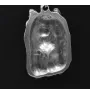 Yorkshire Terrier, Terrier Du Yorkshire, York III - un collier avec un chien, un pendentif de chien sur une chaîne en argent, un bijou unique de la marque Art-Dog
