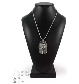 Yorkshire Terrier, Yorkie III - necklace with a dog, dog pendant on a silver chain, unique jewelry from the Art-Dog brand