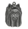 Yorkshire Terrier, Terrier Du Yorkshire, York III - un collier avec un chien, un pendentif de chien sur une chaîne en argent, un bijou unique de la marque Art-Dog