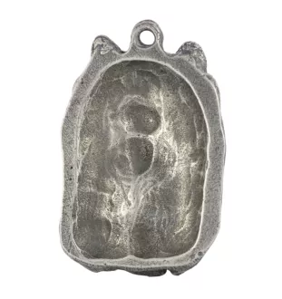 Yorkshire Terrier, Terrier Du Yorkshire, York III - un collier avec un chien, un pendentif de chien sur une chaîne en argent, un bijou unique de la marque Art-Dog