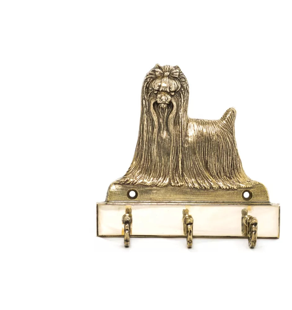 Yorkshire Terrier - Schlüsselhalter mit Hund, Messinggriff für Hundezubehör, elegante Dekoration für den Flur der Marke Art-Dog