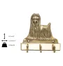 Yorkshire Terrier, Yorkie - key holder with a dog, brass handle for dog accessories, an elegant decoration for the hallway from the Art-Dog brand.