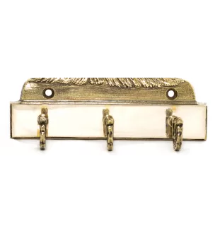 Yorkshire Terrier, Terrier Du Yorkshire, York - porte-clés avec chien, support en laiton pour accessoires pour chiens, élégante décoration pour le couloir de la marque Art-Dog