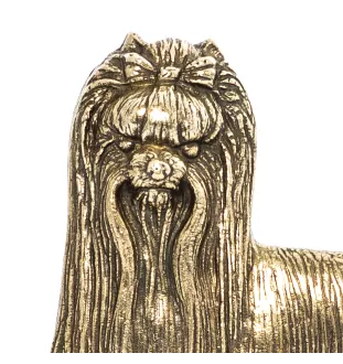 Yorkshire Terrier, Terrier Du Yorkshire, York - porte-clés avec chien, support en laiton pour accessoires pour chiens, élégante décoration pour le couloir de la marque Art-Dog