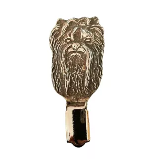 Yorkshire Terrier, Terrier Du Yorkshire, York - broche avec pince, support pour numéro de départ, épingle argentée pour exposition de chiens de la marque Art-Dog