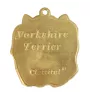 Yorkshire Terrier, Yorkie I - keychain and necklace with a dog in a box, high-quality gold-plated product, Art-Dog brand